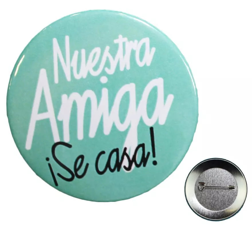 Translation missing: pt-PT.Chapa Nuestra amiga se casa de 5,7 cm de diámetro
