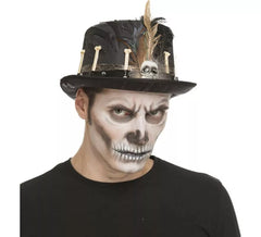 Cartola Esqueleto Voodoo com Penas