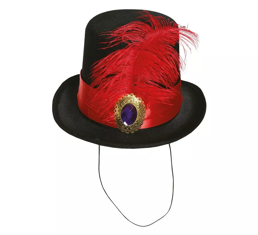 Translation missing: pt-PT.Chistera Mini con Pluma Roja