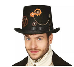 Cartola Steampunk preta elegante