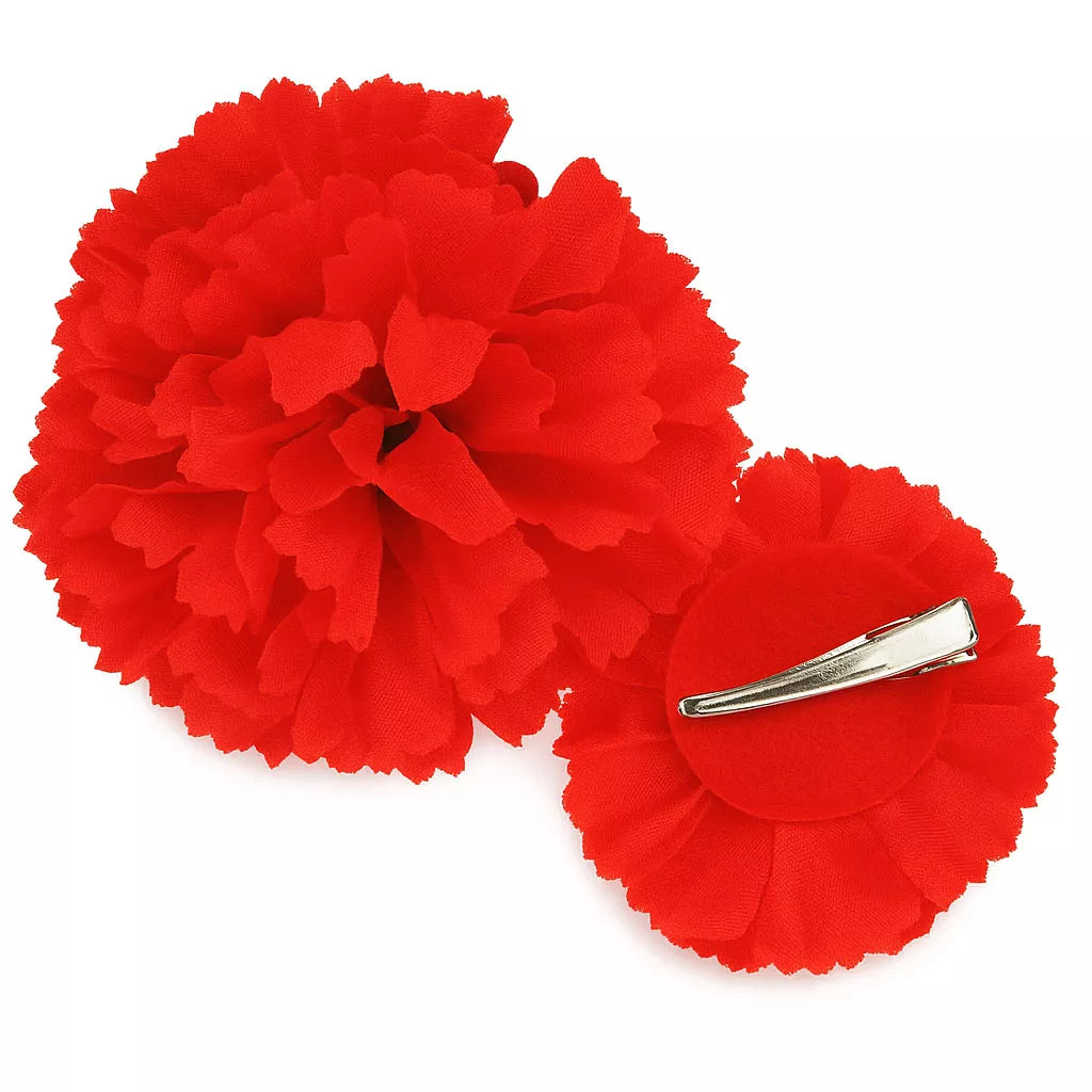 Translation missing: pt-PT.Clavel Rojo Sevillana o Chulapa de 8 cm con Pinza