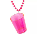 Collar con Vaso de Chupito Shot en varios colores neones
