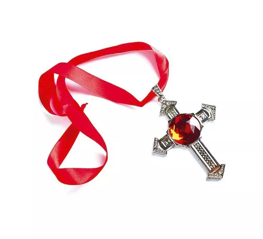 Translation missing: pt-PT.Collar de Cruz Gótico con piedra