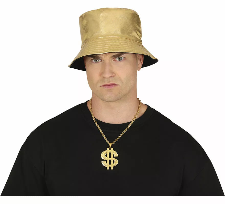 Translation missing: pt-PT.Collar de Dollar metálico dorado