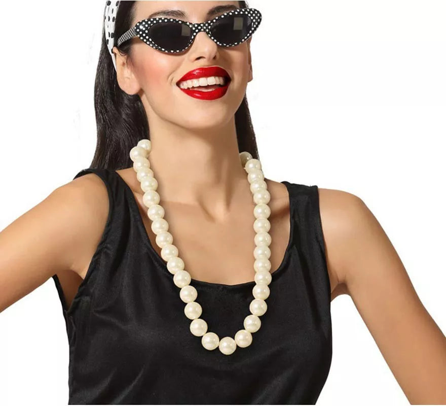Translation missing: pt-PT.Collar de imitación de Perlas de Diva de Cine