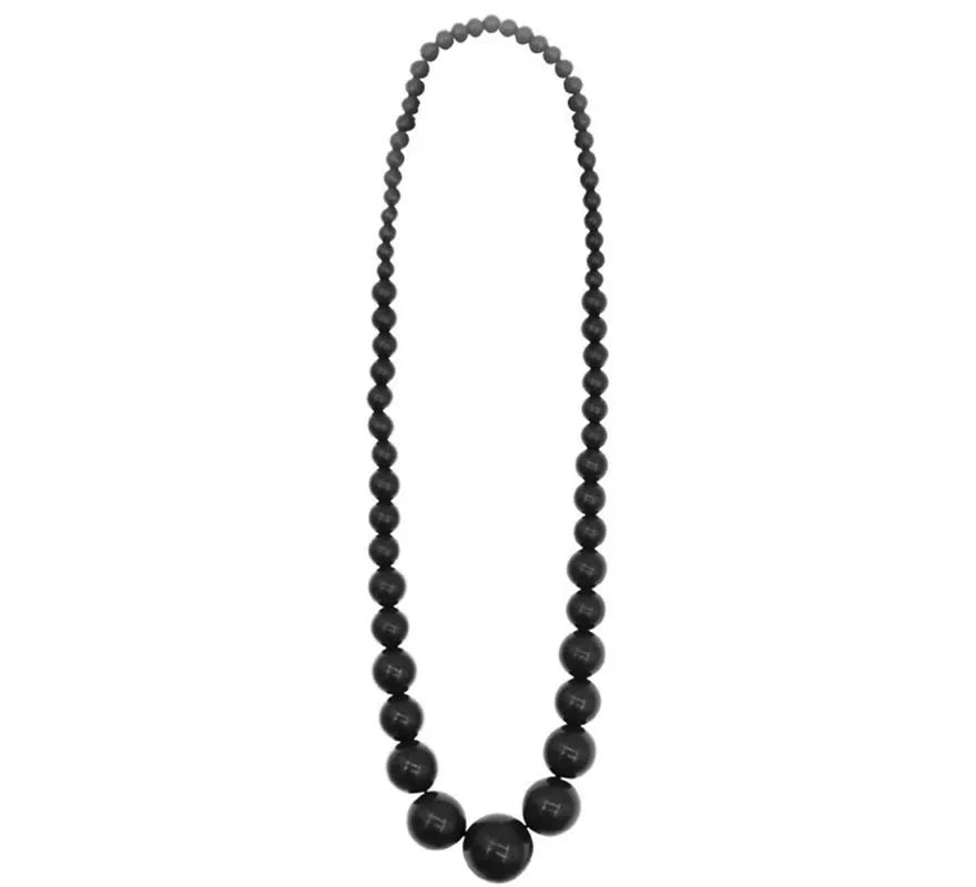 Translation missing: pt-PT.Collar Flamenco cuenta negro de 25 cm