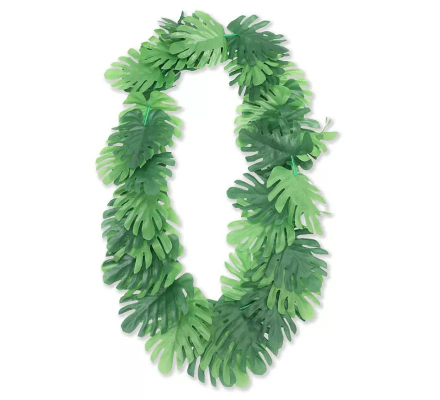 Translation missing: pt-PT.Collar Hawaii Hojas verde tropical