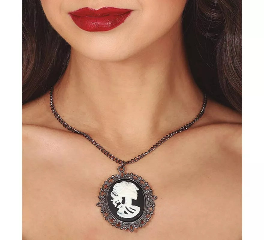 Translation missing: pt-PT.Collar Medallón con Busto 5 cm