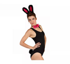 Complemento Coelho preto e rosa (3 peças)