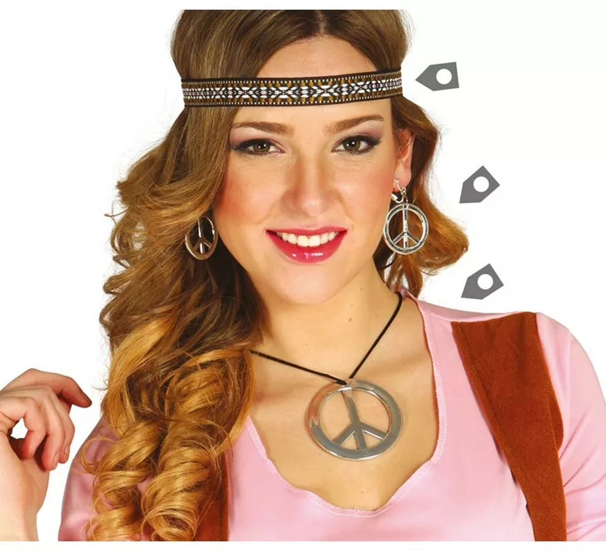 Translation missing: pt-PT.Conjunto Hippie de pendientes, collar y cinta