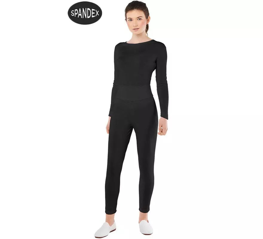Translation missing: pt-PT.Conjunto Maillot Spandex en 2 piezas color Negro para mujer