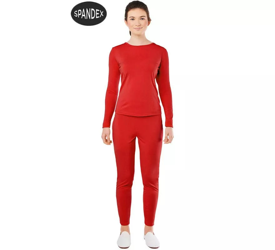Translation missing: pt-PT.Conjunto Maillot Spandex en 2 piezas color Rojo para mujer