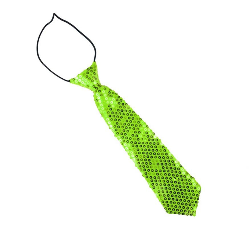 Corbata con lentejuelas infantil de 30 cm en varios colores