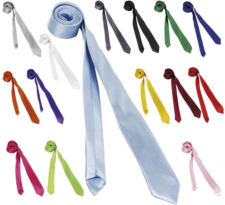Translation missing: pt-PT.Corbata Fina de 75 cm en varios colores