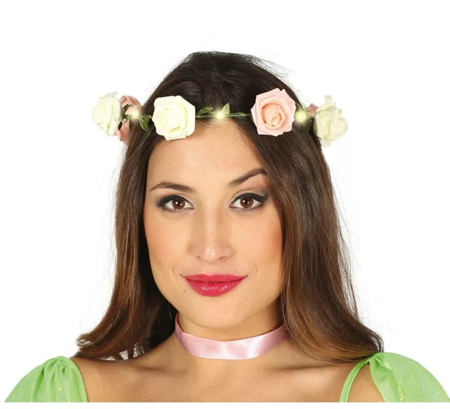 Translation missing: pt-PT.Corona de Rosas con Luz