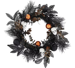 Coroa de flores de Halloween de 40 cm