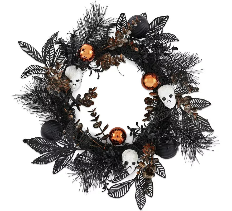 Translation missing: pt-PT.Corona Flor Halloween de 40 cm