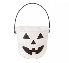 Balde de abóbora de Halloween de 20 cm em várias cores