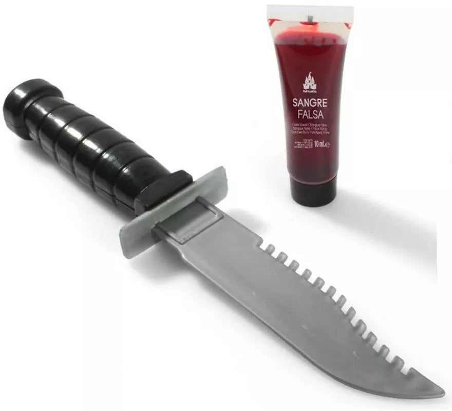 Translation missing: pt-PT.Cuchillo de 14 cm con bote de Sangre de 10 ml