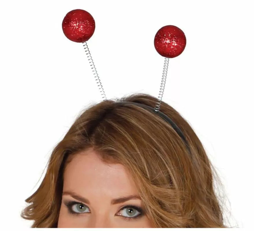 Translation missing: pt-PT.Diadema con antenas y bolas escarcha en varios colores
