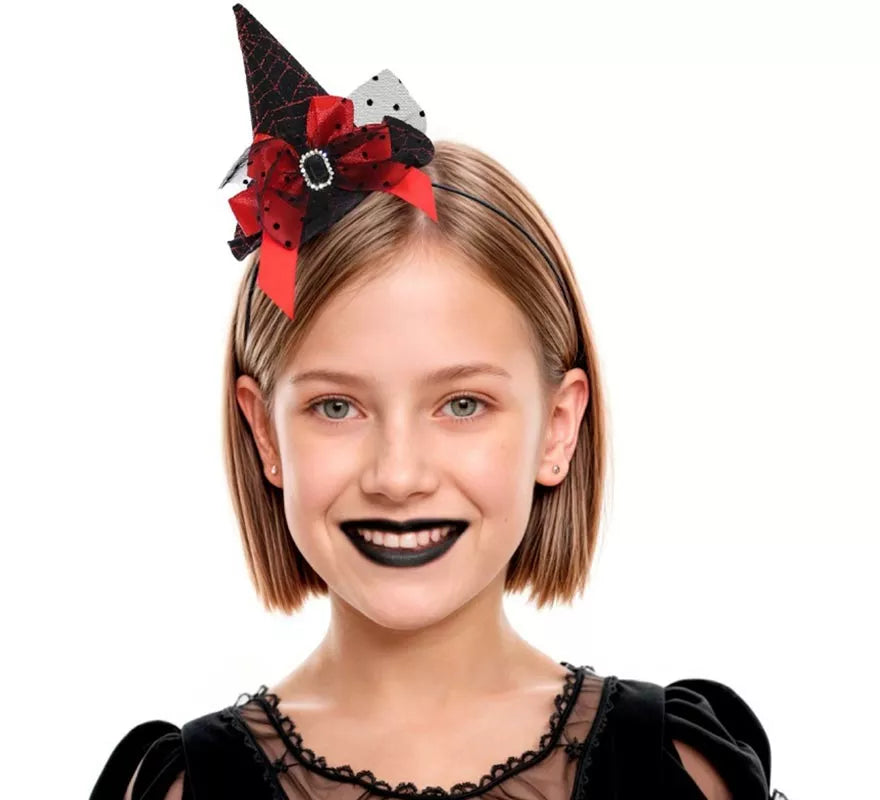Translation missing: pt-PT.Diadema con Sombrero de Bruja Infantil