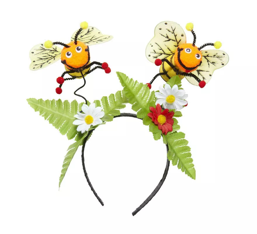 Translation missing: pt-PT.Diadema de Abejas con Flores