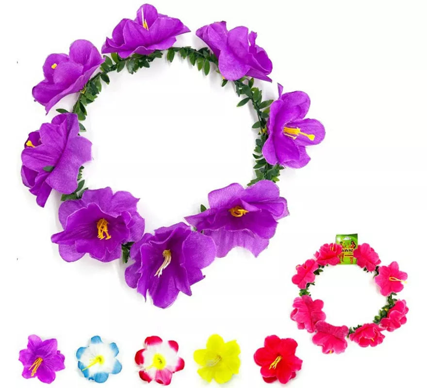 Translation missing: pt-PT.Diadema de Aro Flor Grande de 18 cm de diámetro en colores surtidos