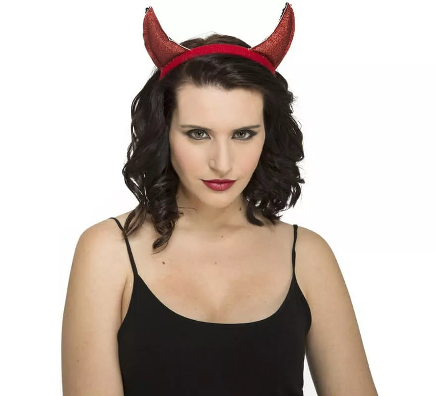 Translation missing: pt-PT.Diadema de Cuernos Rojos de Demonia