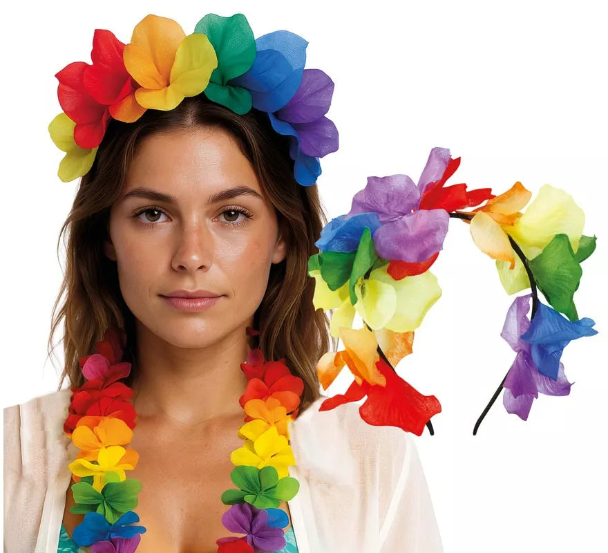 Translation missing: pt-PT.Diadema de Flores multicolor