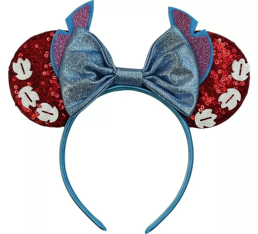 Translation missing: pt-PT.Diadema de Monstruito azul con Orejas de Ratoncita