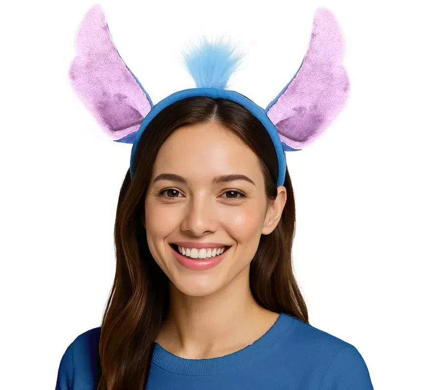 Translation missing: pt-PT.Diadema de Monstruito azul con Pelo
