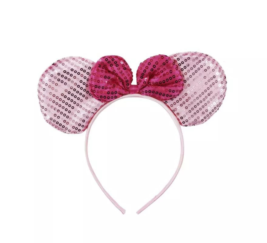 Translation missing: pt-PT.Diadema de Ratoncita rosa con lentejuelas
