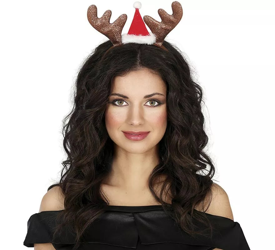 Diadema de Reno con Gorrito