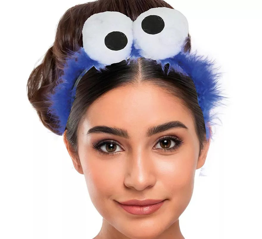 Translation missing: pt-PT.Diadema Monstruo Azul con Plumas
