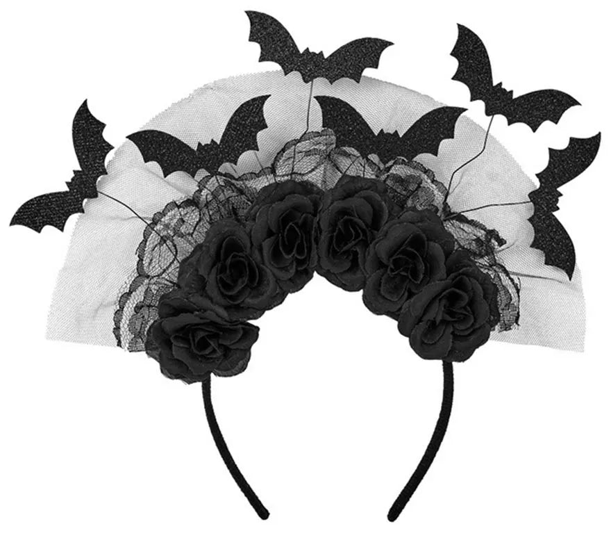 Translation missing: pt-PT.Diadema Murciélagos y Rosas negras