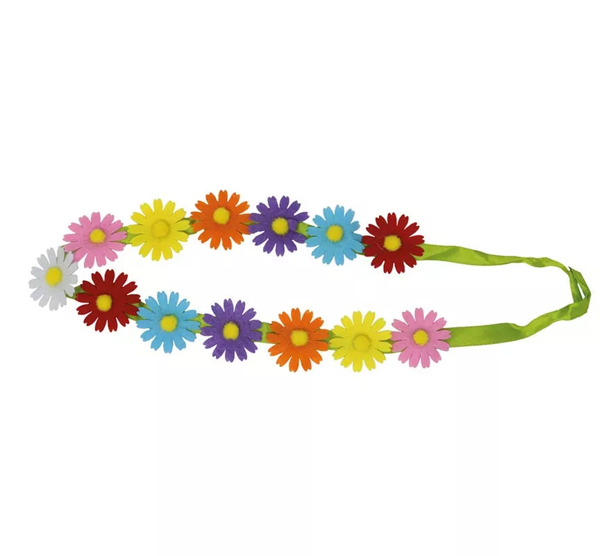 Diadema o Cinta con Flores Multicolor