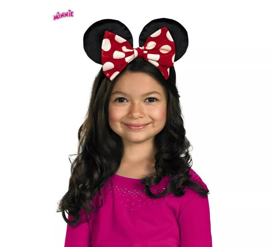 Translation missing: pt-PT.Diadema Orejas de Minnie Disney con lazo reversible infantil