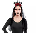 Diadema Rosas con Velo negro