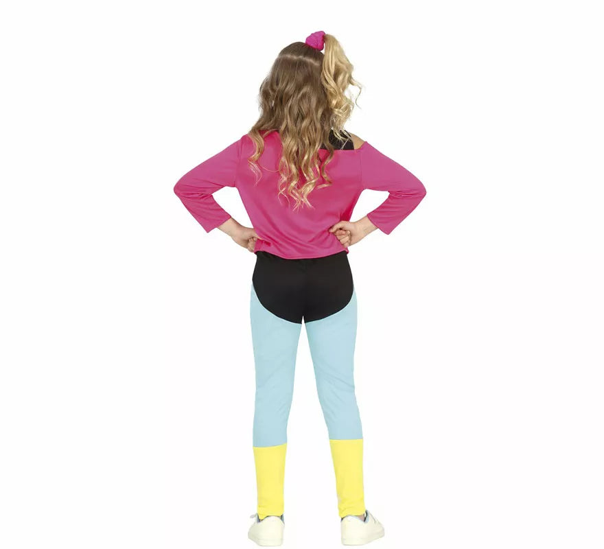 Translation missing: pt-PT.Disfraz de Aerobic de los 80' para niña