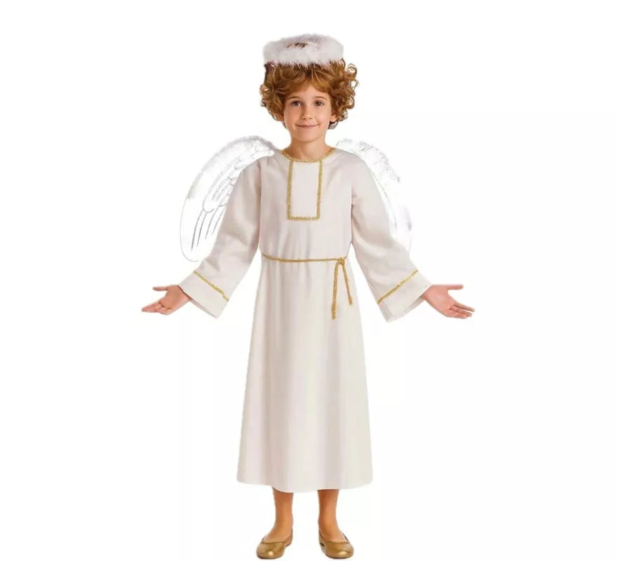 Translation missing: pt-PT.Disfraz de Ángel Blanco para niños
