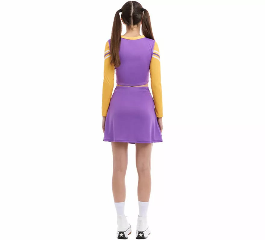 Translation missing: pt-PT.Disfraz de Animadora Cheerleader morado para mujer