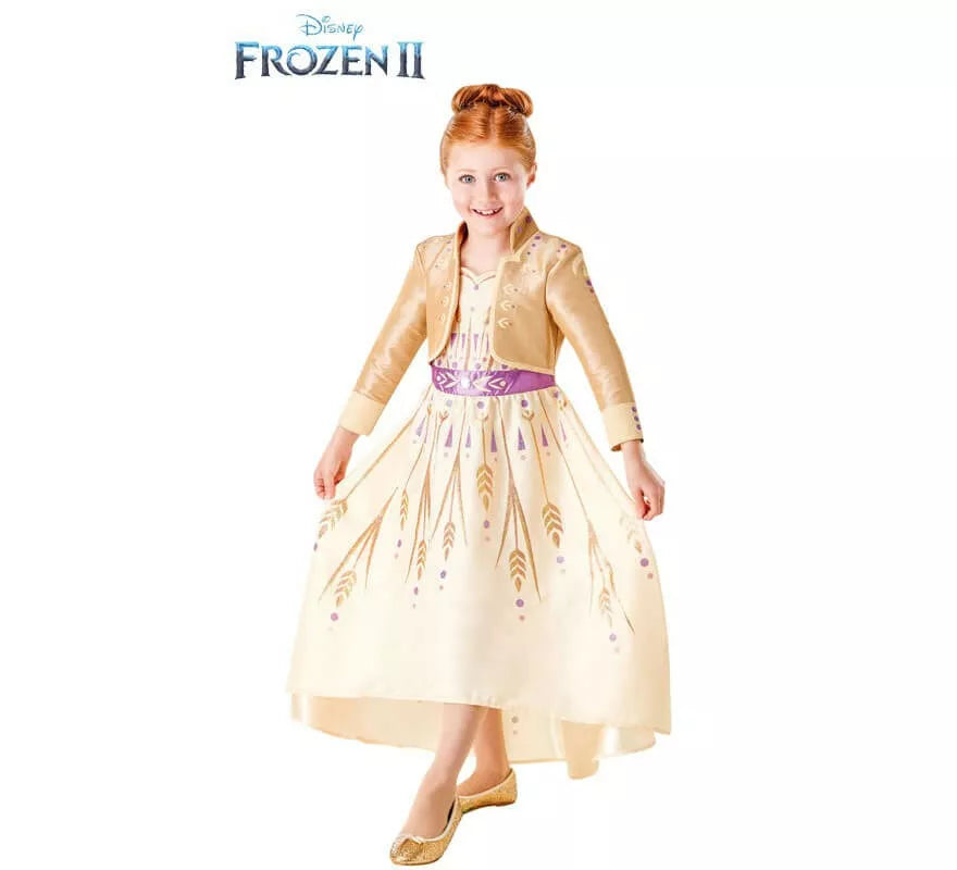 Translation missing: pt-PT.Disfraz de Anna Dorado de Frozen 2 para niña