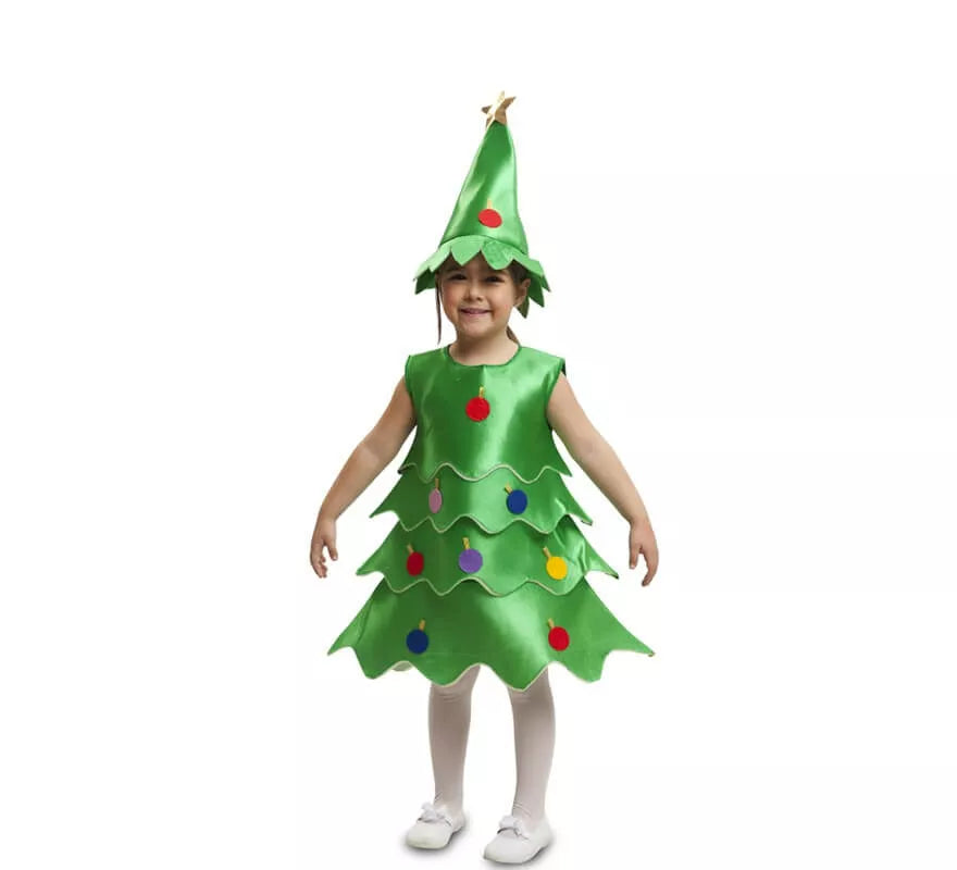 Translation missing: pt-PT.Disfraz de Árbol de Navidad para niña