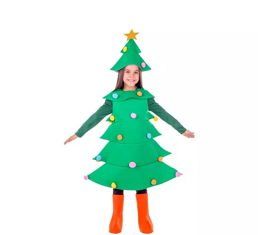 Translation missing: pt-PT.Disfraz de Árbol de Navidad para niños