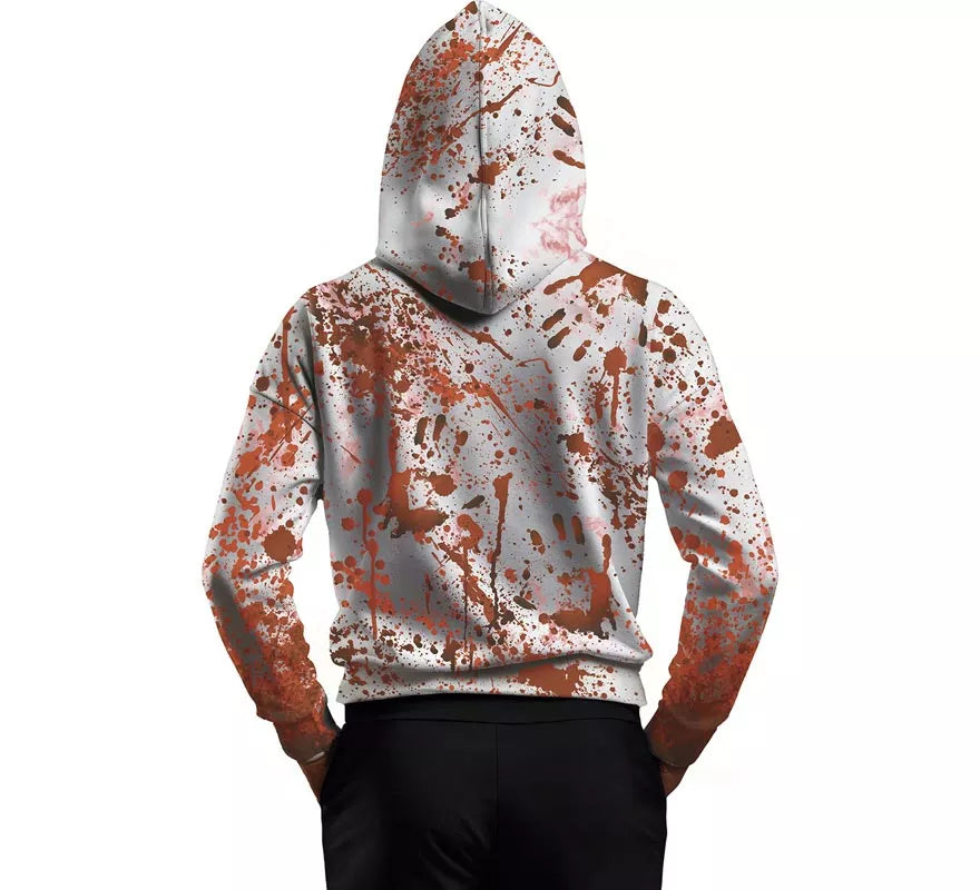 Translation missing: pt-PT.Disfraz de Asesino Sangriento con Sudadera y Máscara para adulto