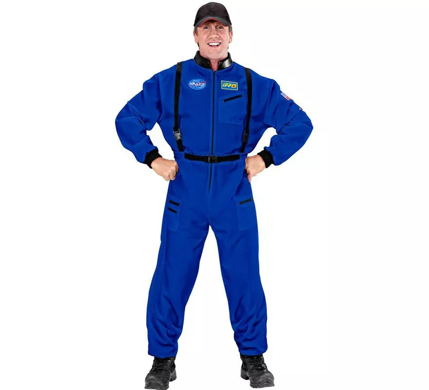 Translation missing: pt-PT.Disfraz de Astronauta Space azul para hombre