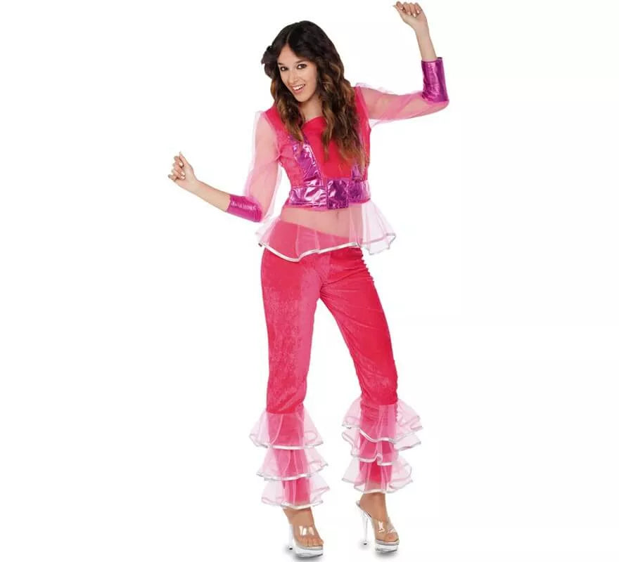 Translation missing: pt-PT.Disfraz de Bailarina Disco rosa para mujer