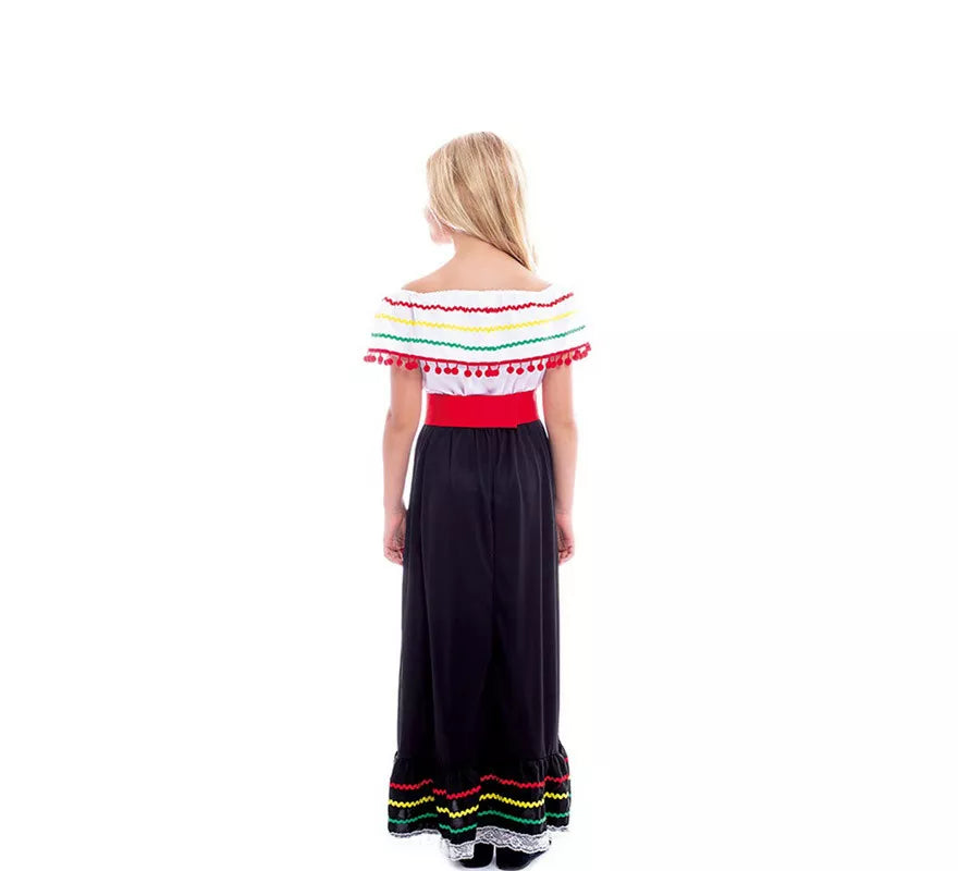 Translation missing: pt-PT.Disfraz de Belleza Mexicana con Falda para niña
