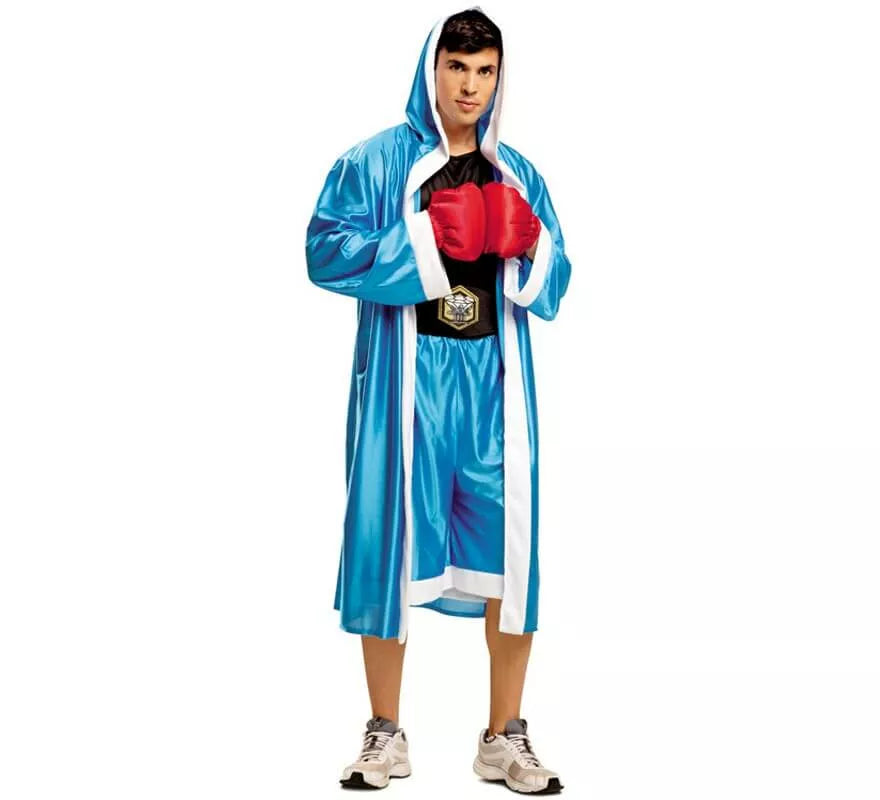 Translation missing: pt-PT.Disfraz de Boxeador azul para hombre
