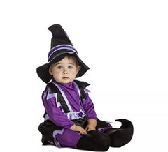 Fato de bruxa lilás para bebês